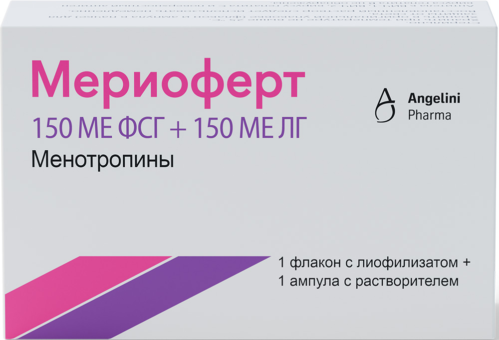 Мериоферт 150Ме Фсг+150Ме Лг 1 шт. лиофилизат для приготовления раствора для инъекций