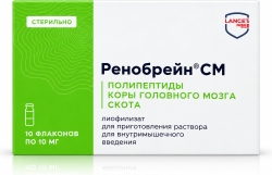 Ренобрейн см 10мг 10 шт. лиофилизат для приготовления раствора для внутримышечного введения