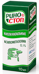 Риностоп 0,1% 20мл капли назальные