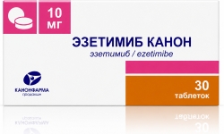 Эзетимиб Канон 10мг 30 шт. таблетки