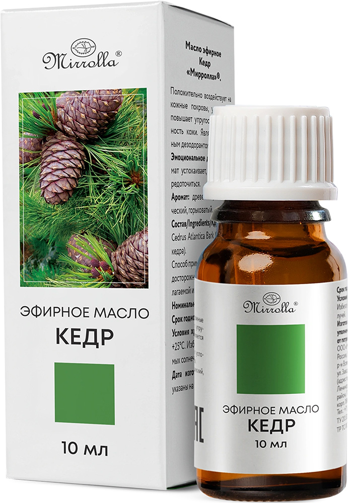 Мирролла масло эфирное Кедр 10мл Мирролла