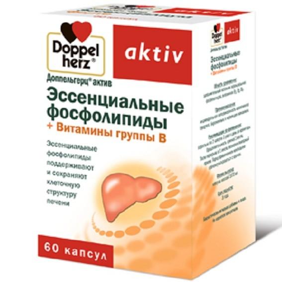 

Доппельгерц актив эссенц.фосфолипиды+ВИТ.В капсулы 60 шт.