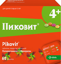 Пиковит 60 шт. таблетки покрытые оболочкой