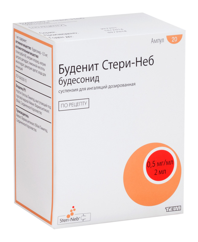 

БУДЕНИТ СТЕРИ-НЕБ суспензия для ингаляций 2 мл 20 шт.
