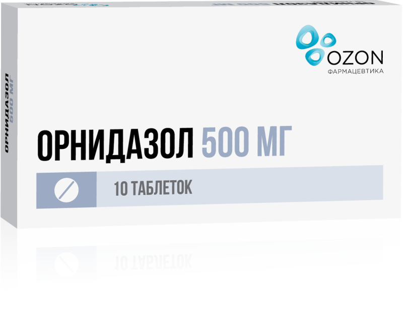 

ОРНИДАЗОЛ таблетки 500 мг 10 шт.