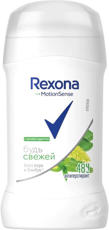 

РЕКСОНА СВЕЖЕСТЬ антиперспирант Бамбук/Алоэ вера 40мл стик