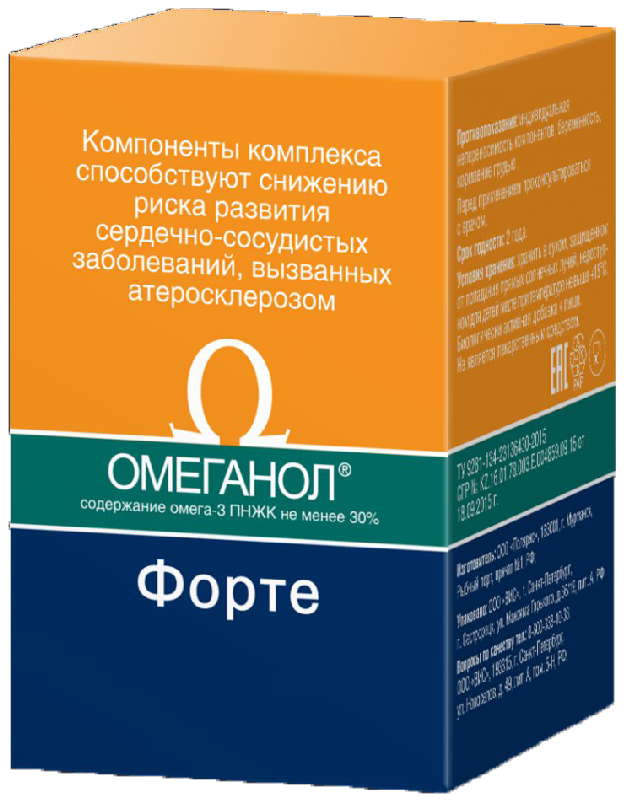 

ОМЕГАНОЛ ФОРТЕ капсулы 90 шт.
