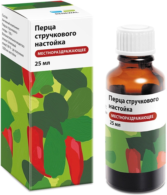 Перца Стручкового Настойка 25мл Обновление Пфк Зао