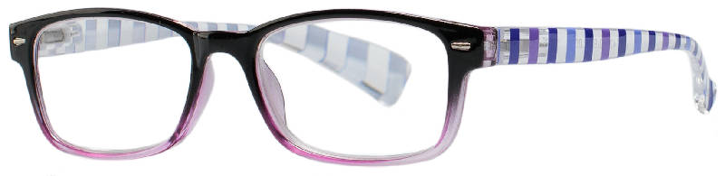 КЕМНЕР ОПТИКС очки корригирующие для чтения черно-фиолетовые с градиентом пластик +1,0