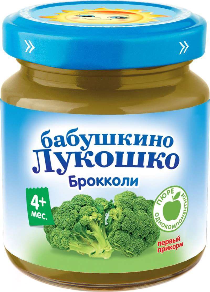 Бабушкино Лукошко пюре Брокколи 4+ 100г Фаустово Завод детского питания  купить по цене от 66 руб в Москве, заказать с доставкой, инструкция по  применению, аналоги, отзывы