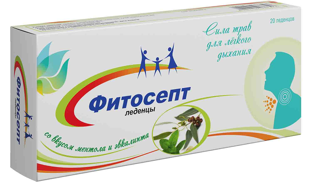 Фитосепт леденцы Ментол/Эвкалипт 20 шт.