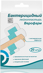 Пластырь Верофарм набор бактерицидный бежевый Баланс 20 шт. Верофарм