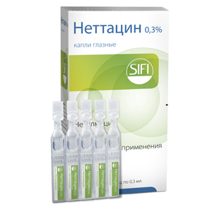 

НЕТТАЦИН 0,3% 5мл капли глазные