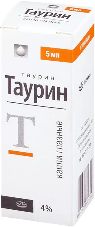 Таурин 4% 5мл капли глазные