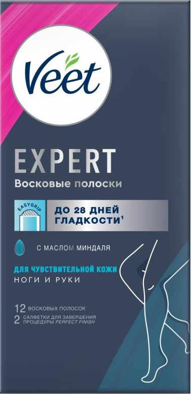 Вит полоски восковые для депиляции для чувствительной кожи 12 шт.