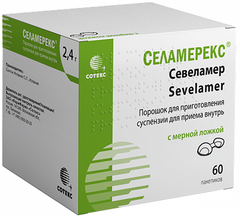 Селамерекс 2,4г 60 шт. порошок для приготовления суспензии для приема внутрь