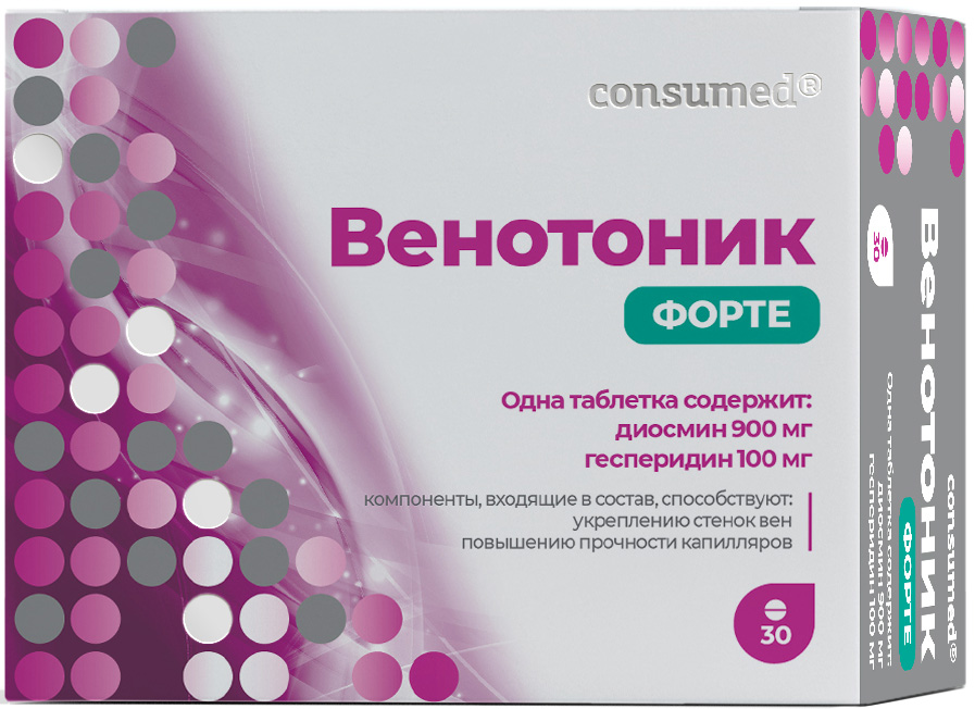 Консумед Венотоник Форте таблетки 30 шт. Квадрат-С, фото №1