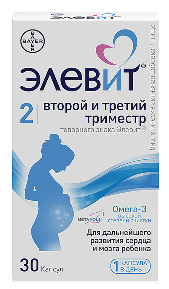 Элевит Второй И Третий Триместр капсулы 30 шт.