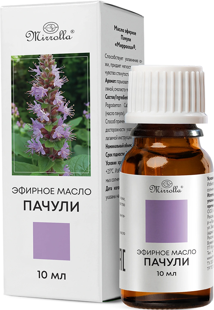 Мирролла масло эфирное Пачули 10мл Мирролла