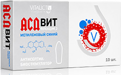 Витаукт Асдвит фитосвечи фракция 2 метиленовый синий 10 шт.