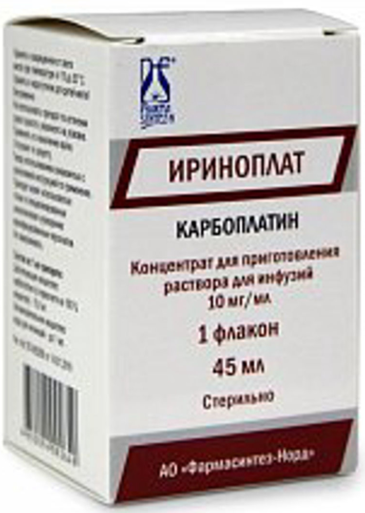Ириноплат 10мг/мл 45мл 1 шт. концентрат для приготовления раствора для инфузий
