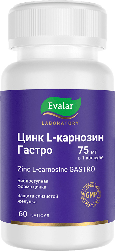 Цинка+L-Карнозин Гастро капсулы 60 шт.
