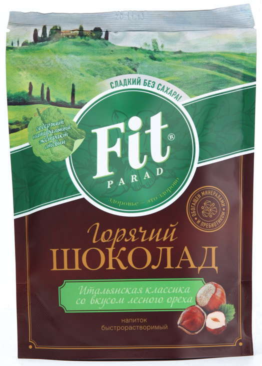 

ФИТ ПАРАД шоколад горячий Итальянская классика со вкусом Лесного ореха 200г
