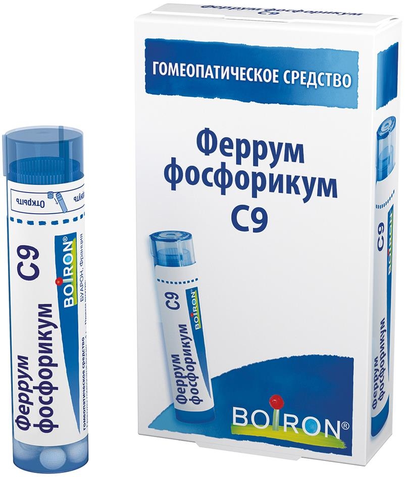 Феррум фосфорикум с9 4г гранулы гомеопатические