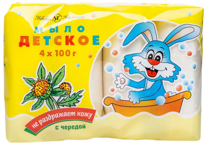 

МЫЛО ДЕТСКОЕ с чередой 100гх4