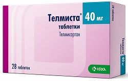 Телмиста 40мг 28 шт. таблетки Крка, д.д., Ново место