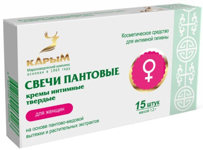 

КАРЫМ свечи Пантовые для женщин 15 шт.