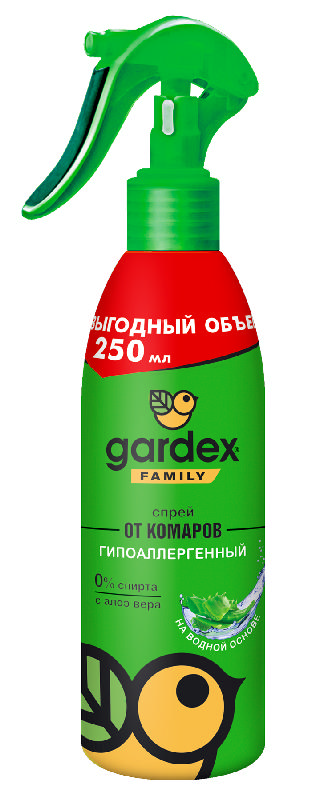 

ГАРДЕКС Family спрей от комаров 250мл