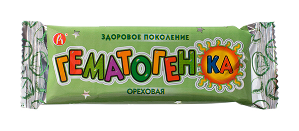 

ГЕМАТОГЕНКА Ореховая 40г