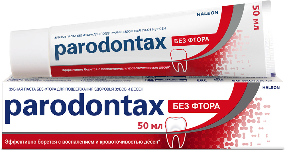Пародонтакс без фтора, зубная паста, 50мл