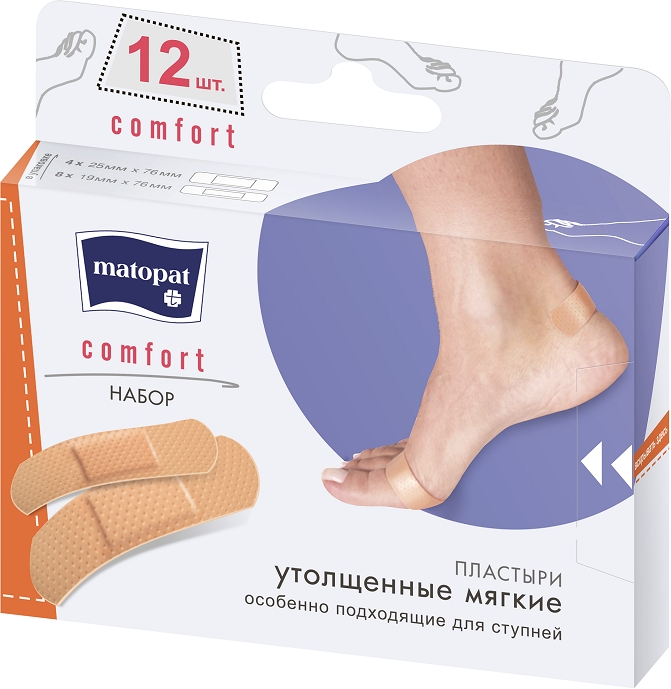 Матопат Комфорт пластырь 12 шт. .