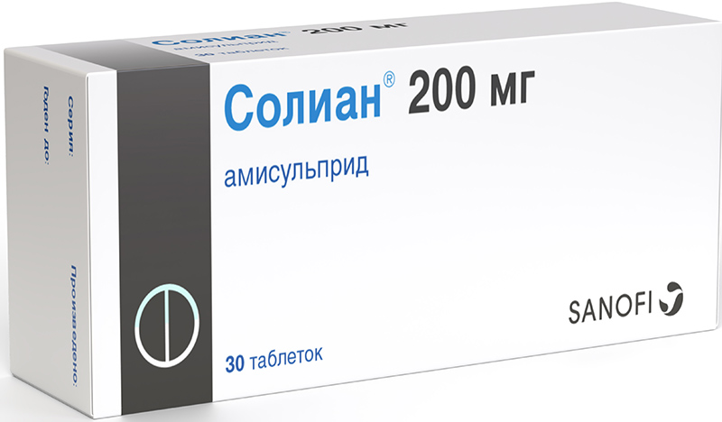 

СОЛИАН таблетки 200 мг 30 шт.