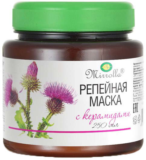 

МИРРОЛЛА маска репейная с керамидами для увеличения объема волос 250мл