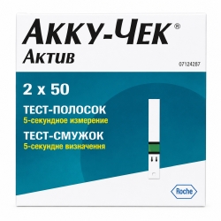 Акку-Чек Актив тест-полоски, 100 шт.