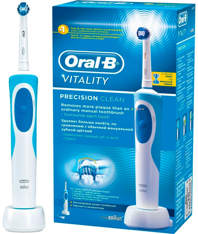 зубная щетка oral и vitality precision clean