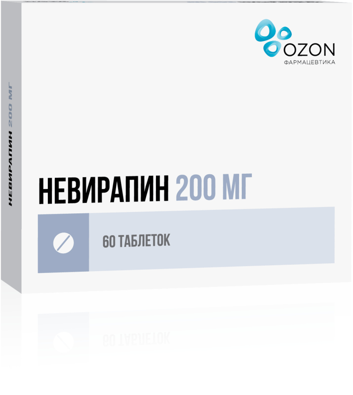 

НЕВИРАПИН 200мг 60 шт. таблетки