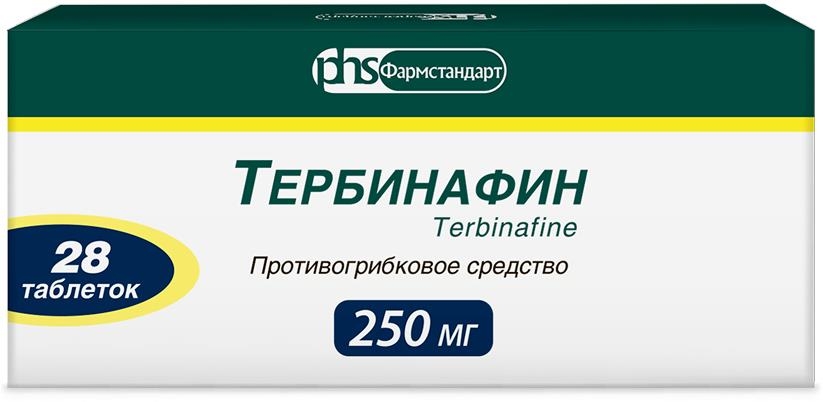 Тербинафин 250мг 28 шт. таблетки