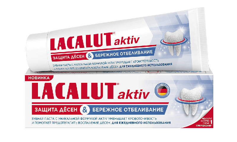 

ЛАКАЛЮТ АКТИВ зубная паста Защита десен/Бережное отбеливание 75мл