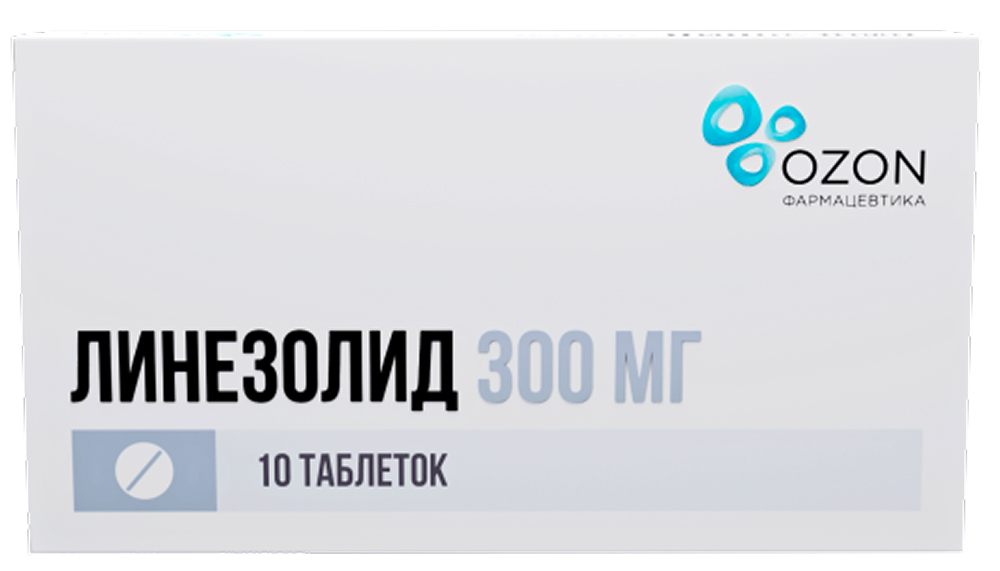 Линезолид 300мг 10 шт. таблетки покрытые пленочной оболочкой, фото №1