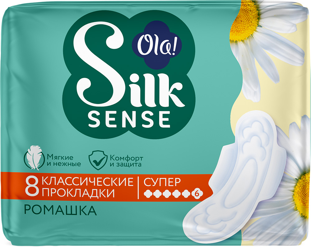 Ола вингс прокладки супер солнечная ромашка 8 шт., фото №1