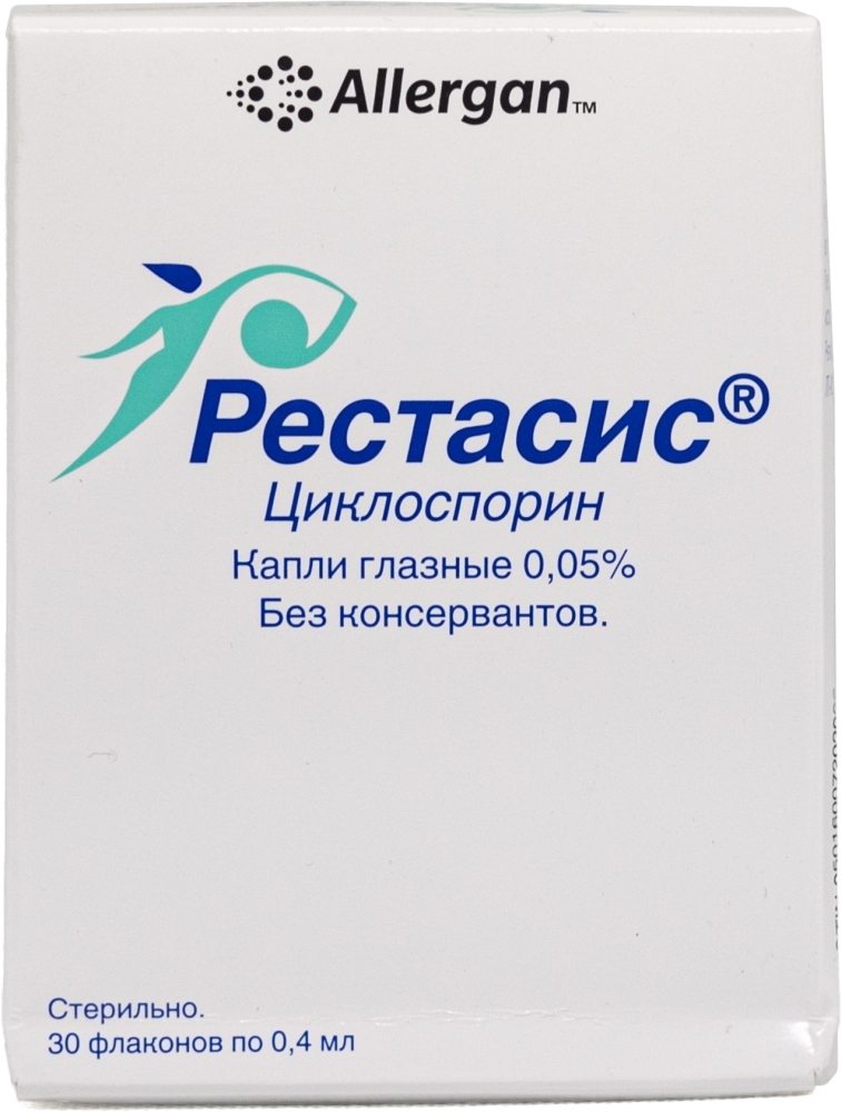 Рестасис 0,05% 0,4мл 30 шт. капли глазные