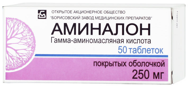 АМИНАЛОН 250мг 50 шт. таблетки покрытые пленочной оболочкой