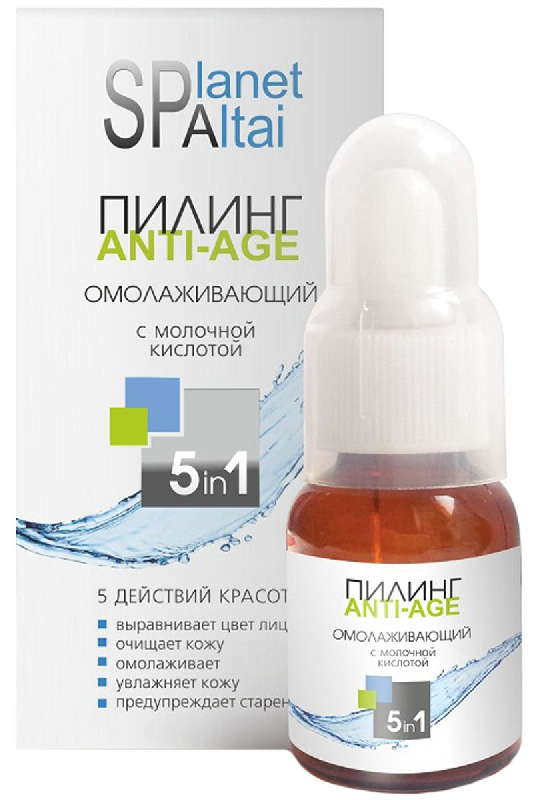 

ПЛАНЕТА СПА АЛТАЙ пилинг омолаживающий Анти Эйдж с молочной кислотой 30мл