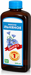 Масло Льняное Первый холодный отжим 350мл РеалКапс