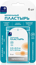 Проаптека пластырь мозолный гидроколлоидный набор 6 шт.