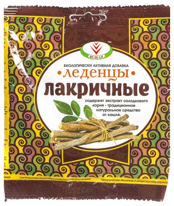 

ЛЕДЕНЦЫ ЛАКРИЧНЫЕ 50г